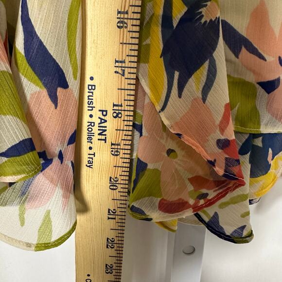 Lauren Ralph Lauren Floral Ruffle Trim Georgette Skirt 18W Feminine‎ Cottagecore - Picture 11 of 11